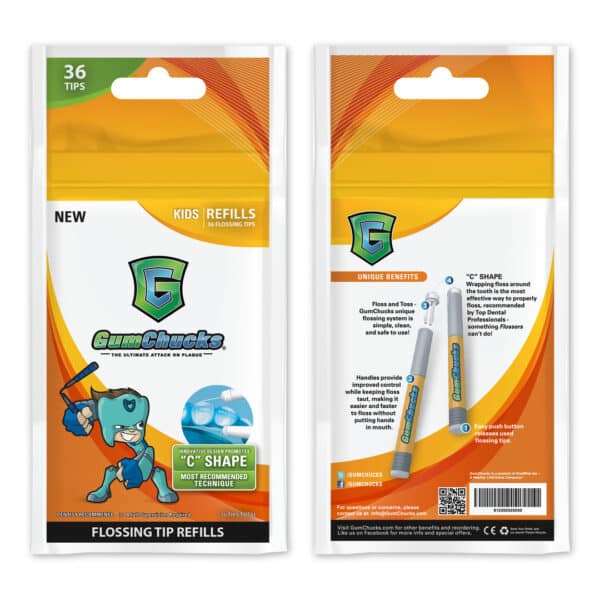 GumChucks Kids Flossing Tip Refills - Image 2